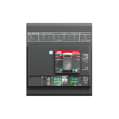 1SDA067838R1 - XT2S 160 Ekip LS/I In=160A 4pFF InN=100% - MCCB - 160A - 4P - 50kA