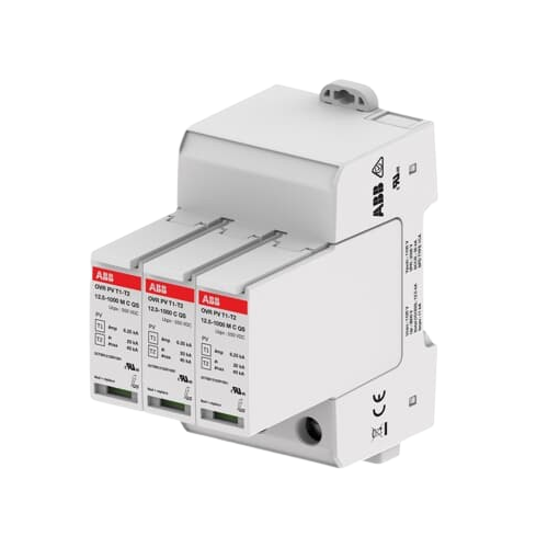 2CTB812120R1000 - OVR PV T1-T2 12.5-1000 P QS - DC SPD - 2P 1000V 40kA T1-T2